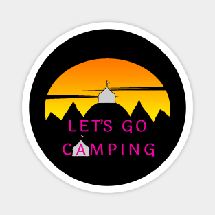 Let's go camping Magnet